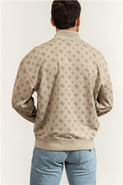Guess Ovidio Erkek Aktif Fermuarlı Sweatshirt