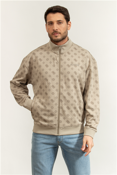 Guess Ovidio Erkek Aktif Fermuarlı Sweatshirt