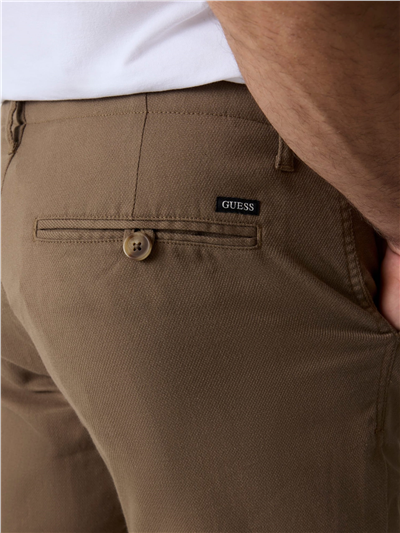 Guess Paolo Erkek Regular Fit Pantolon Kahverengi