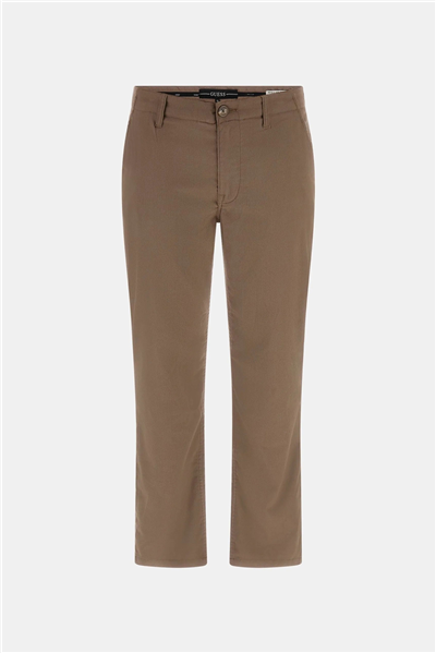 Guess Paolo Erkek Regular Fit Pantolon Kahverengi