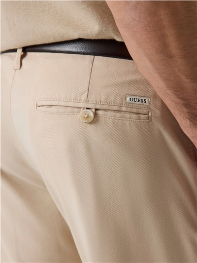 Guess Paolo Erkek Regular Fit Pantolon Kahverengi