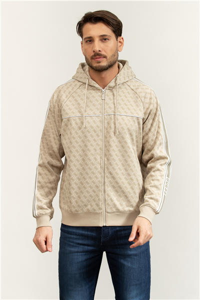 Guess Parimo Erkek Aktif Fermuarlı Sweatshirt