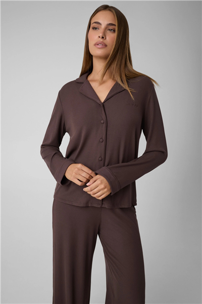 Guess Penelope Kadın Modal Pijama Takımı Kahverengi