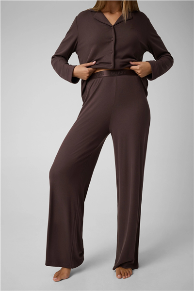 Guess Penelope Kadın Modal Pijama Takımı Kahverengi