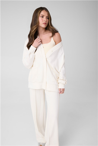 Guess Phoebe Kadın Aktif Relaxed Fit Eşofman Altı Beyaz