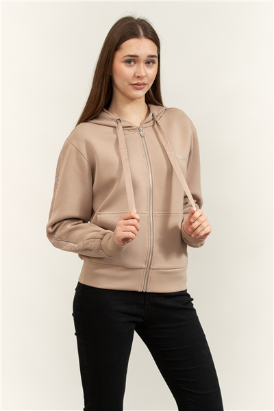 Guess Recy Kadın Scuba Kapüşonlu Sweatshirt