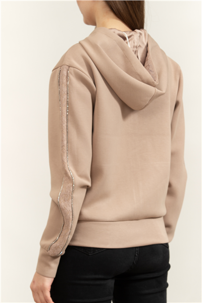 Guess Recy Kadın Scuba Kapüşonlu Sweatshirt