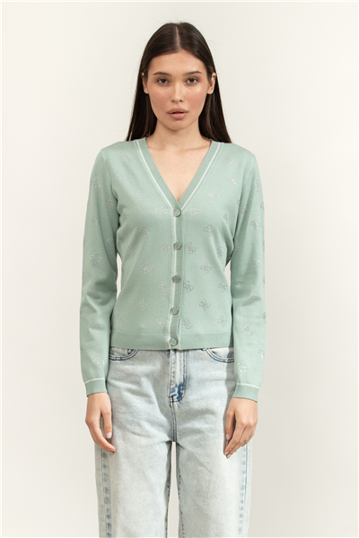 Guess Rhinestones Kadın Triko Hırka