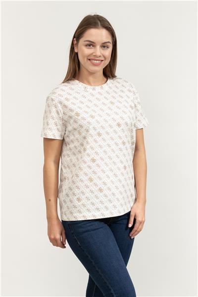 Guess Rhombus Kadın Aktif Regular Fit T-Shirt