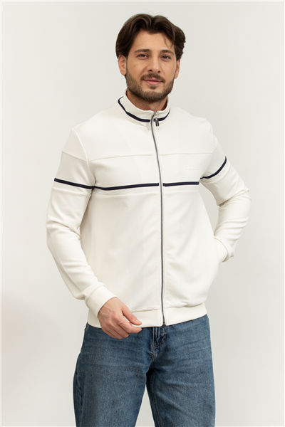 Guess Spiros Erkek Aktif Fermuarlı Sweatshirt