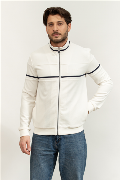 Guess Spiros Erkek Aktif Fermuarlı Sweatshirt