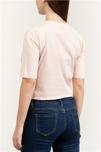 Guess Stream Kadın Aktif Boxy Fit Bisiklet Yaka T-Shirt