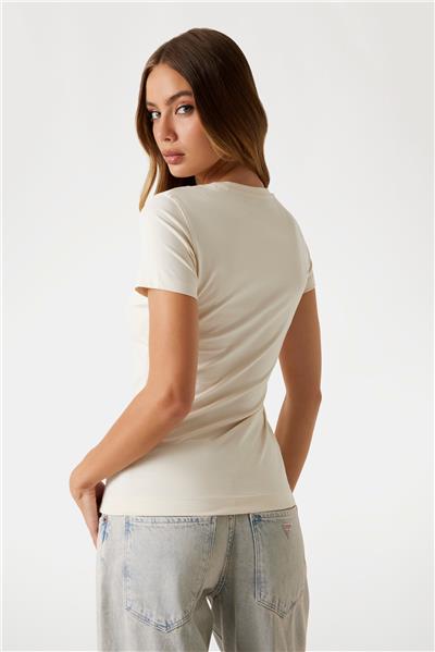 Guess Triangle Kadın Slim Fit T-Shirt