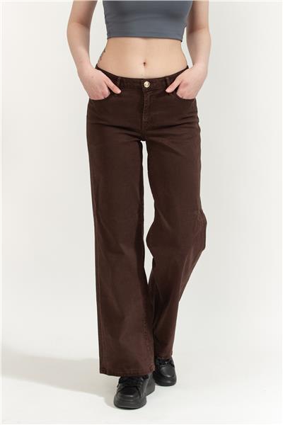 Guess Velvet Kadın Modal Karışımlı Palazzo Fit Pantolon