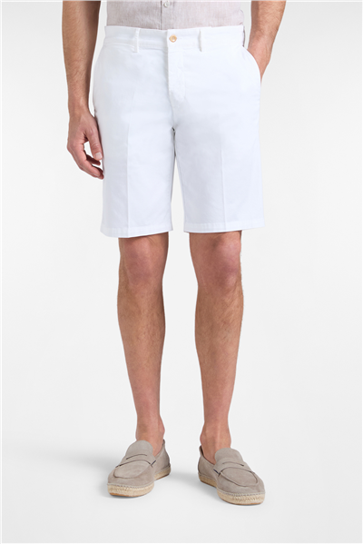 Harmont Blaine Bermuda Basico Erkek Bermuda Şort Beyaz