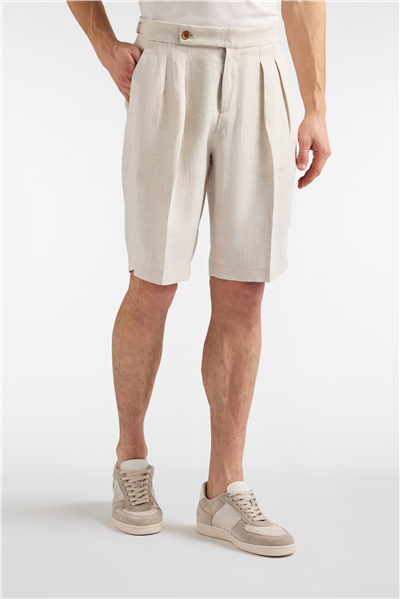 Harmont Blaine Bermuda Doppia PInces Erkek Bermuda Şort Kum beji