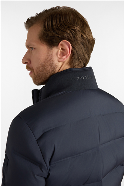 Harmont Blaine Bomber Con Collo In Cos Erkek Bomber Mont Lacivert