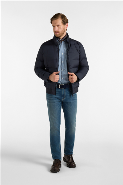 Harmont Blaine Bomber Con Collo In Cos Erkek Bomber Mont Lacivert