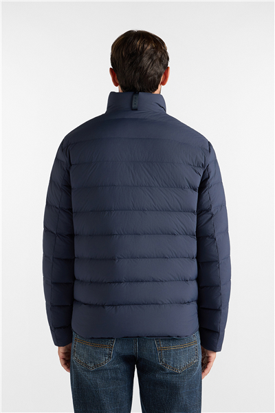 Harmont Blaine Bomber In Nylon Ribstop Erkek Bomber Mont Lacivert
