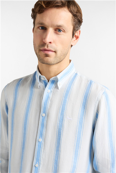 Harmont Blaine Camicia 2 Tes Contrasti Erkek Gömlek Açık Mavi