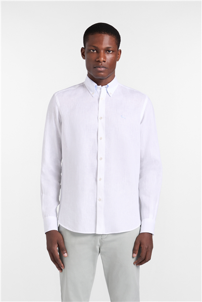 Harmont Blaine Camicia 2 Tes Contrasti In Erkek Gömlek Beyaz