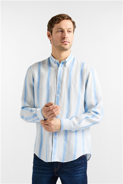 Harmont Blaine Camicia 2 Tes Contrasti Erkek Gömlek Açık Mavi