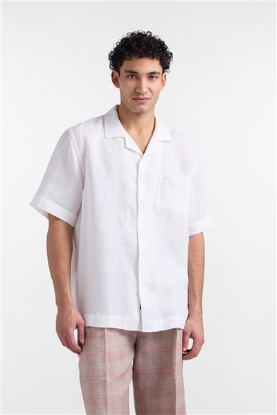 Harmont Blaine Camicia BowlIng Con Resca Erkek Gömlek Beyaz