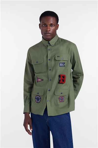 Harmont Blaine Camicia Con Patch Erkek Gömlek