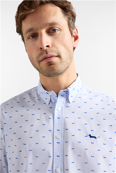 Harmont Blaine Camicia Monotessuto + Res Erkek Gömlek Çok Renkli