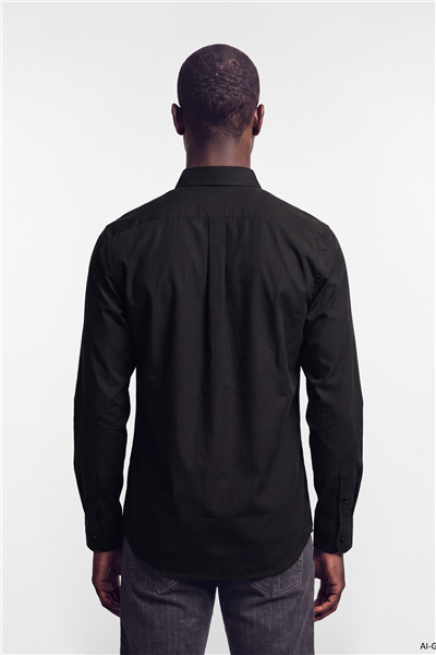 Harmont Blaine Camicia Popeline Tinto Erkek Gömlek Siyah