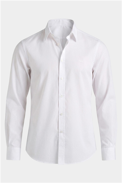 Harmont Blaine Camicia Popeline Tinto Erkek Gömlek Beyaz