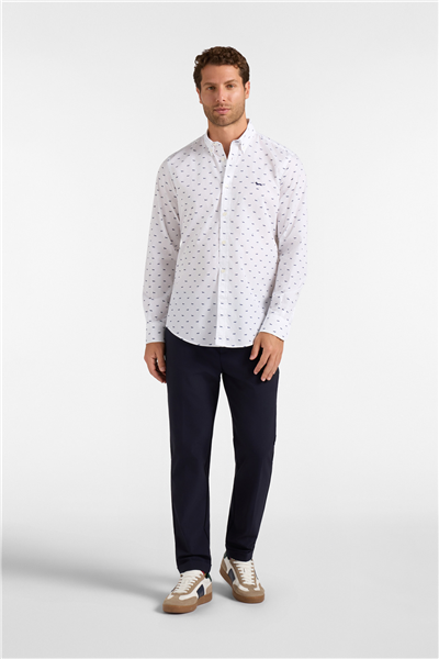 Harmont Blaine Camicia Stampa All Over Erkek Gömlek Lacivert