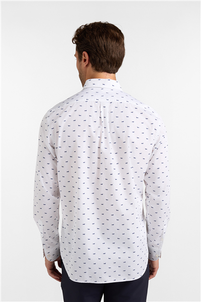 Harmont Blaine Camicia Stampa All Over Erkek Gömlek Lacivert