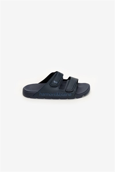 Harmont Blaine Ciabatta Mare Lettering Sandal Erkek Sandalet