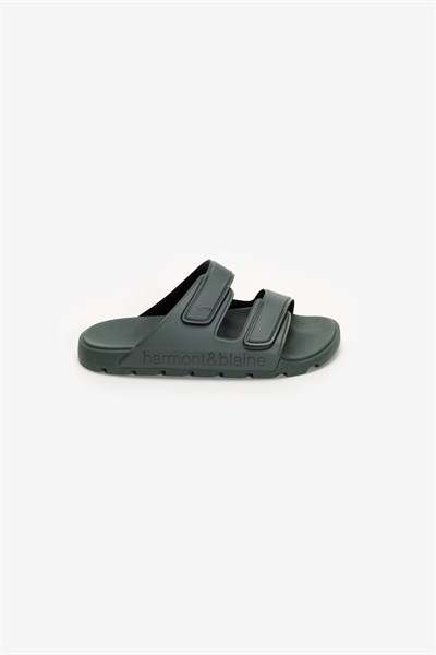 Harmont Blaine Ciabatta Mare Lettering Sandal Erkek Sandalet