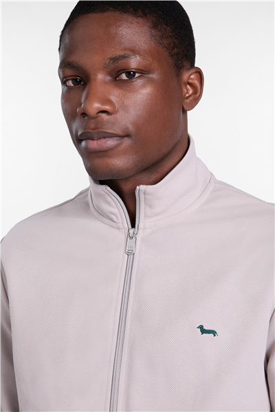 Harmont Blaine Full Zip Balza E Polsi Rig Erkek Fermuarlı Sweatshirt