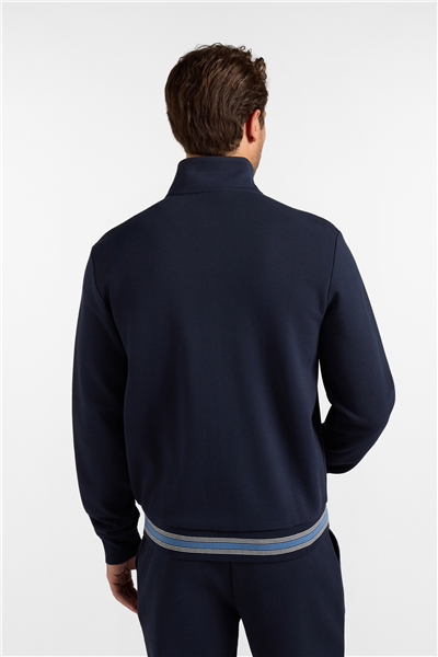 Harmont Blaine Full Zip In Piquet Con Erkek Eşofman Takımı Lacivert