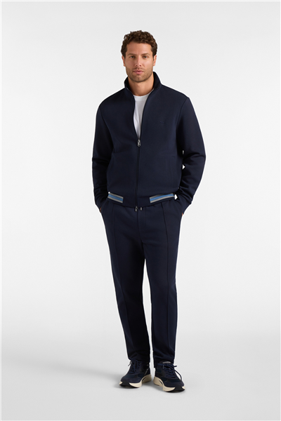Harmont Blaine Full Zip In Piquet Con Erkek Eşofman Takımı Lacivert