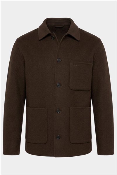 Harmont Blaine Overshirt In Lana Erkek Mont