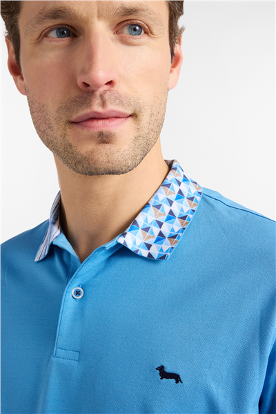 Harmont Blaine Polo Collo Ed Orli Stampa Erkek Polo Yaka T-Shirt