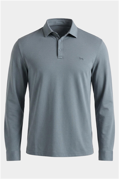 Harmont Blaine Polo In Piquet Tecnico Erkek Polo Yaka T-Shirt
