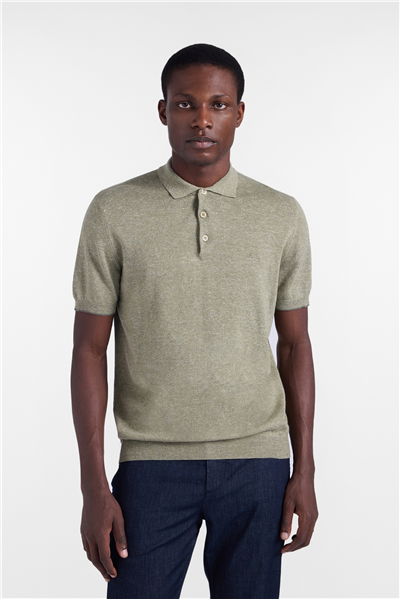 Harmont Blaine Polo Smacchinata Tweed Li Erkek Triko