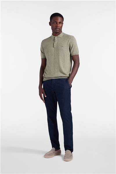 Harmont Blaine Polo Smacchinata Tweed Li Erkek Triko