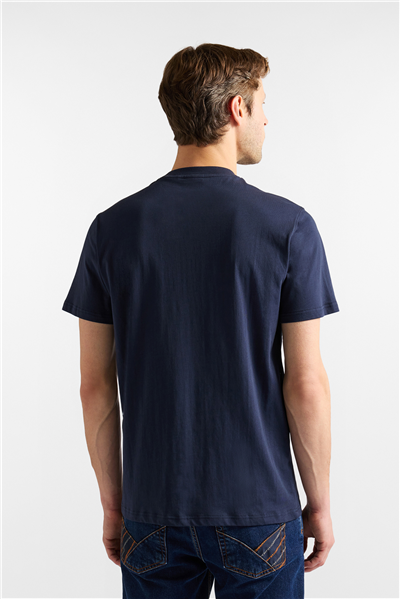 Harmont Blaine T Shirt Logo Basic Erkek Bisiklet Yaka T-Shirt Beyaz