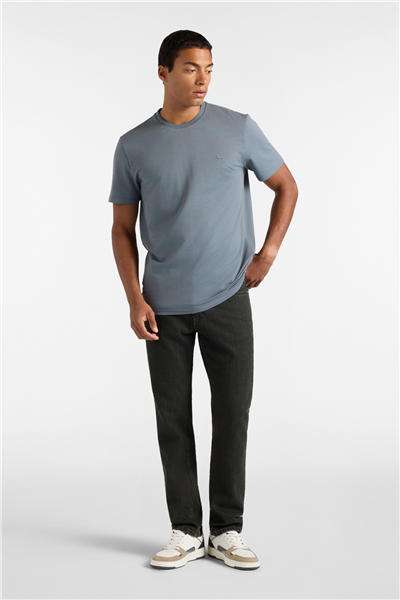 Harmont Blaine T Shirt Piquet Tecnico Erkek Bisiklet Yaka T-Shirt