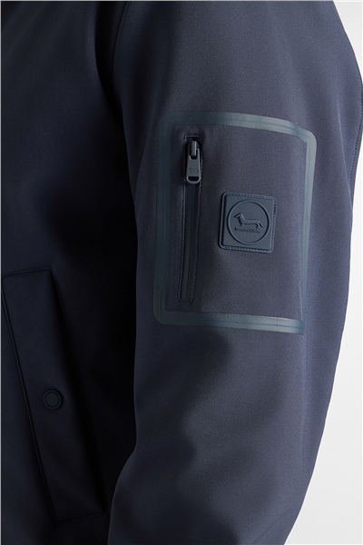 Harmont Blaine Varsity In Softshell Dopp Erkek Mont Lacivert
