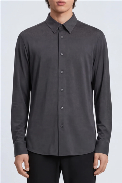 Isaora Extra Light Tech Shirt LS Regular Erkek Gömlek Gri
