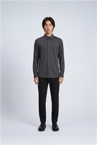 Isaora Extra Light Tech Shirt LS Regular Erkek Gömlek Gri