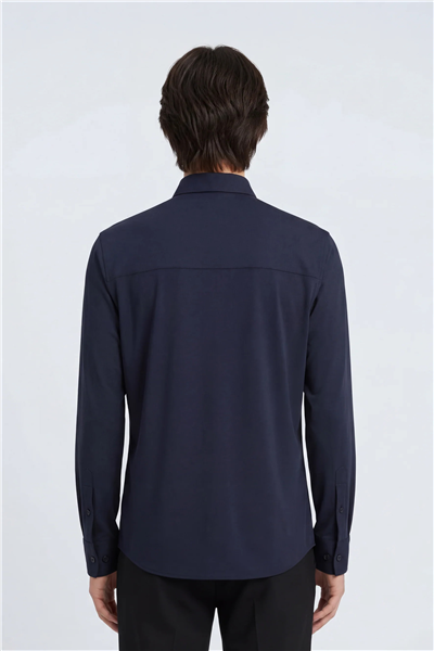 Isaora Extra Light Tech Shirt LS Regular Erkek Gömlek Lacivert