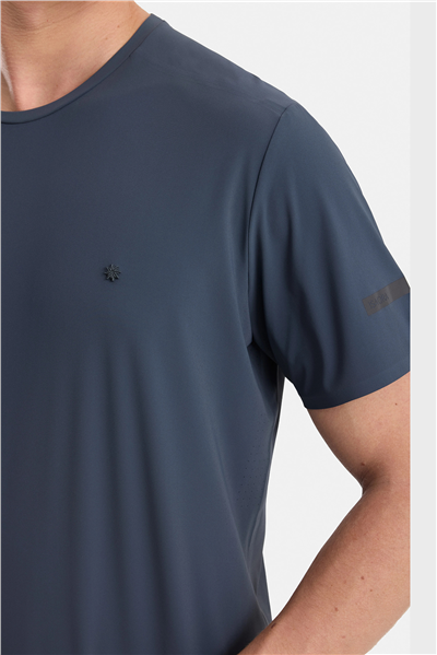 Isaora Super Crew Ss Erkek Bisiklet Yaka T-Shirt Gri